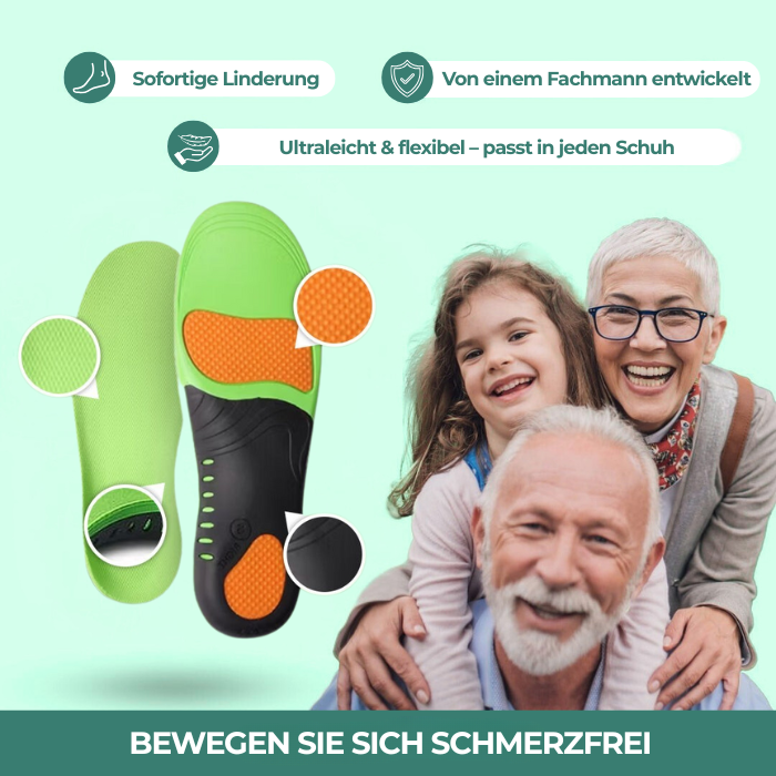 Supporx™ Orthopädische Einlegesohlen – Für spürbare Entlastung und optimale Dämpfung