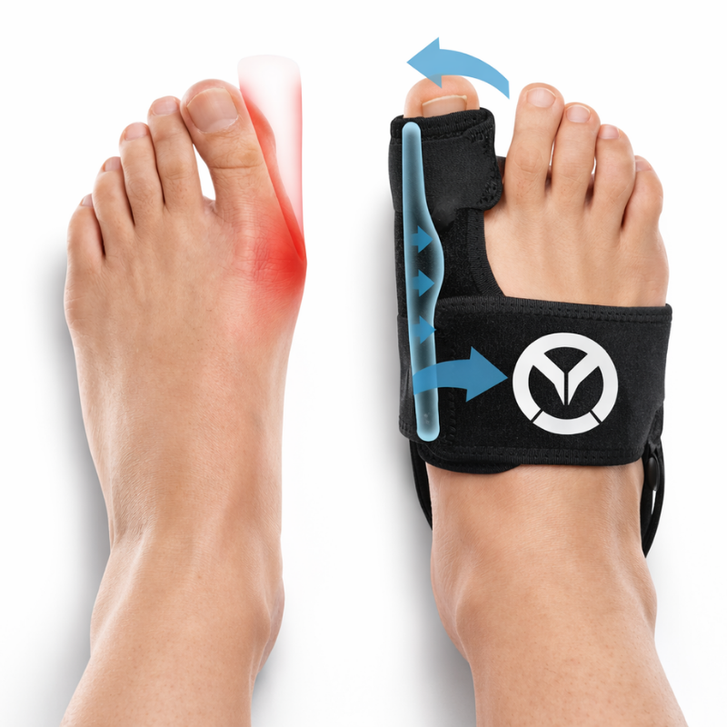 Valgux™ Hallux Valgus Schiene | Orthopädische Unterstützung zur Korrektur der Zehenstellung