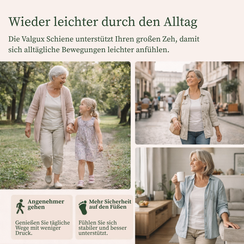 Valgux™ Hallux Valgus Schiene | Orthopädische Unterstützung zur Korrektur der Zehenstellung