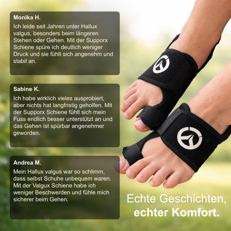 Valgux™ Hallux Valgus Schiene | Orthopädische Unterstützung zur Korrektur der Zehenstellung