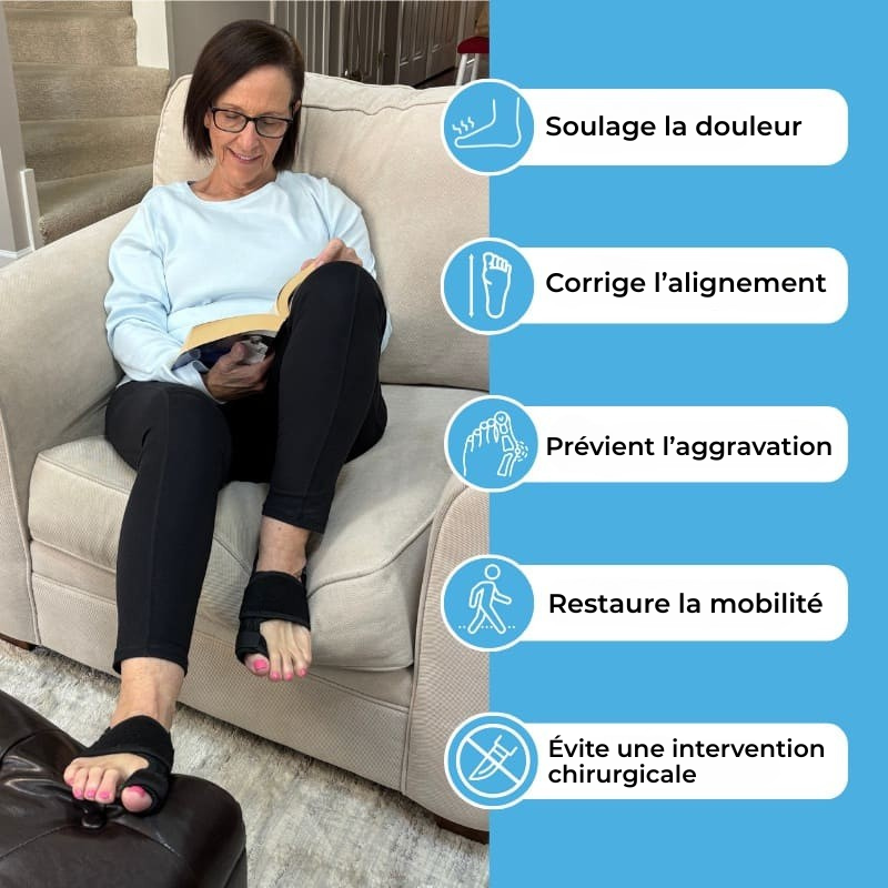 Valgux™ Brace | Correcteur d’orteils pour déviation (Hallux Valgus)